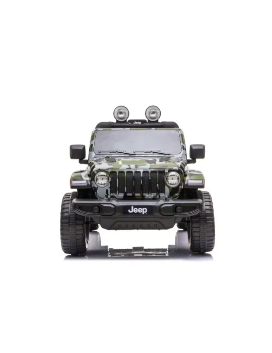 Jeep Wrangler Rubicon Camouflage tout-terrain pour enfants 12V – MP4