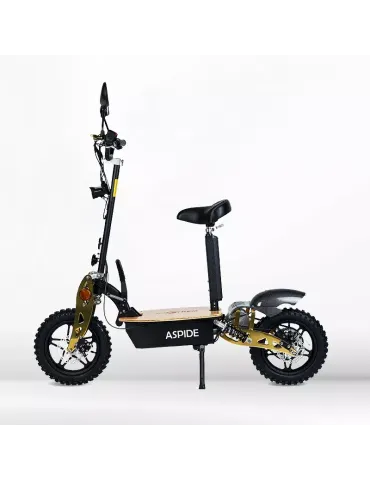 Scooter eléctrico o patinte eléctrico Aspide madera de 2000W con asiento