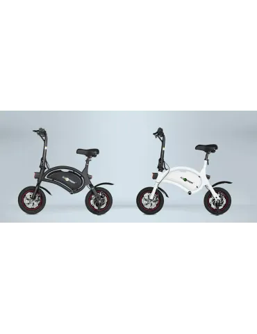 Scooter elétrico com bateria LG e rodas de 12 polegadas. Cor Preto