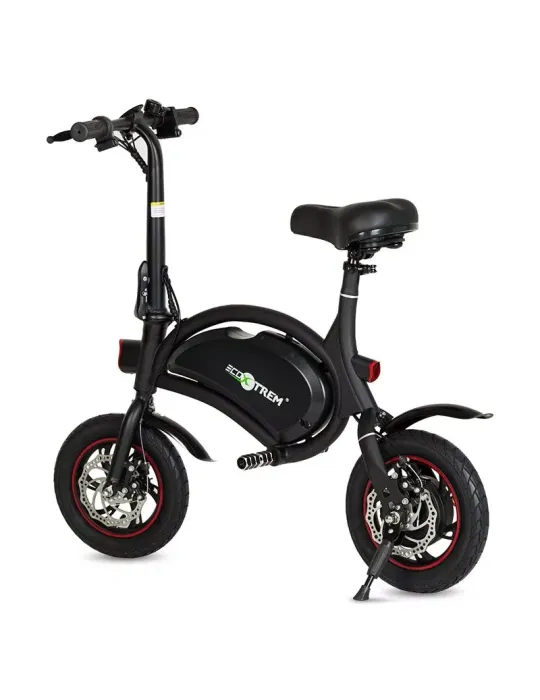 Patinete Eléctrico 250W con Asiento y Reposapiés - Compacto y Cómodo