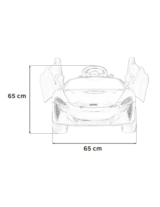 Carro elétrico infantil MP3 de assento único Mclaren Artura CARROS ELÉTRICOS INFANTIS - Patilandia 