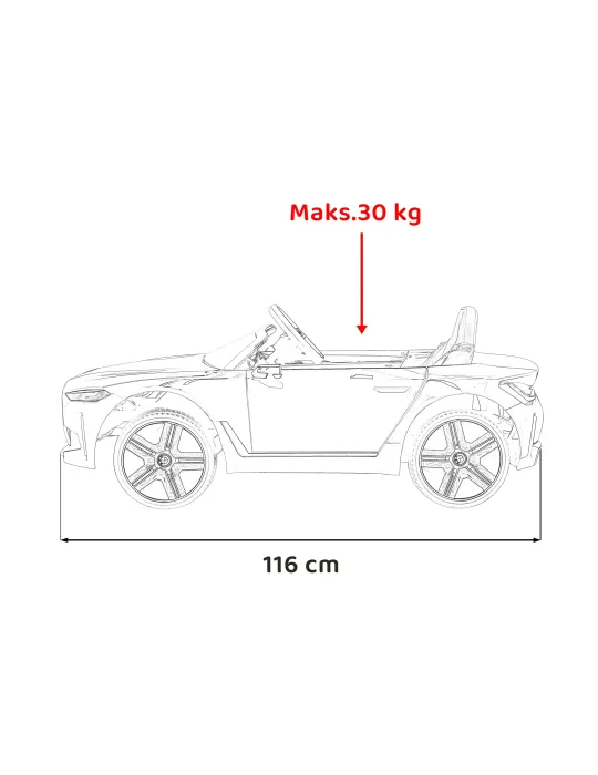 Auto elettrica per bambini BMW I4 monoposto MP3 AUTO ELETTRICHE PER BAMBINI - Patilandia 