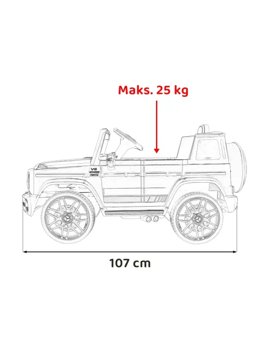 Mercedes AMG G63 - Illuminazione per bambini e guida di sicurezza