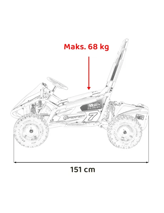 Mud Monster GoKart 1000W 48V for Children - Adventure Off-Road