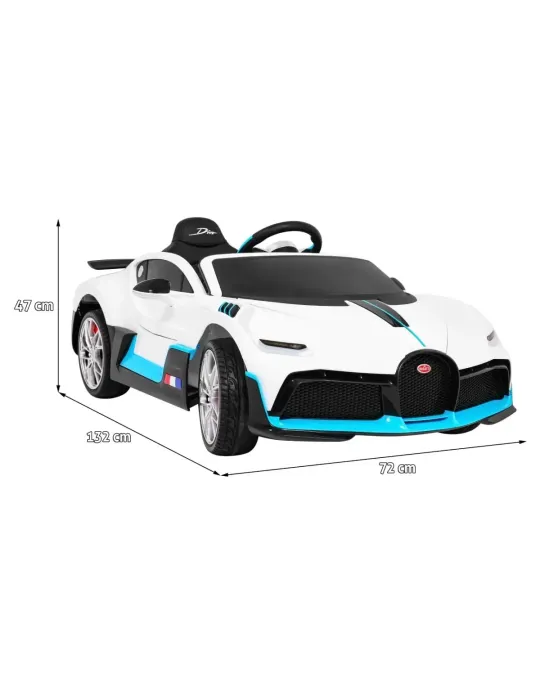 Bugatti Divo Eléctrico Infantil 12V/7Ah - Segurança e diversão para crianças