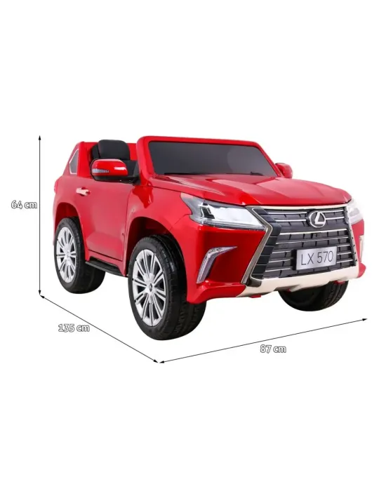 VOITURE ÉLECTRIQUE ENFANT LEXUS 570 12V 2.4 G MP4 [product.brand] 37 - Patilandia 