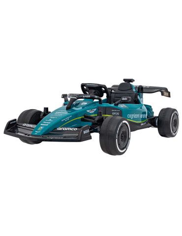 Coche eléctrico infantil Formula 1 Aston Martin Aramco 24V