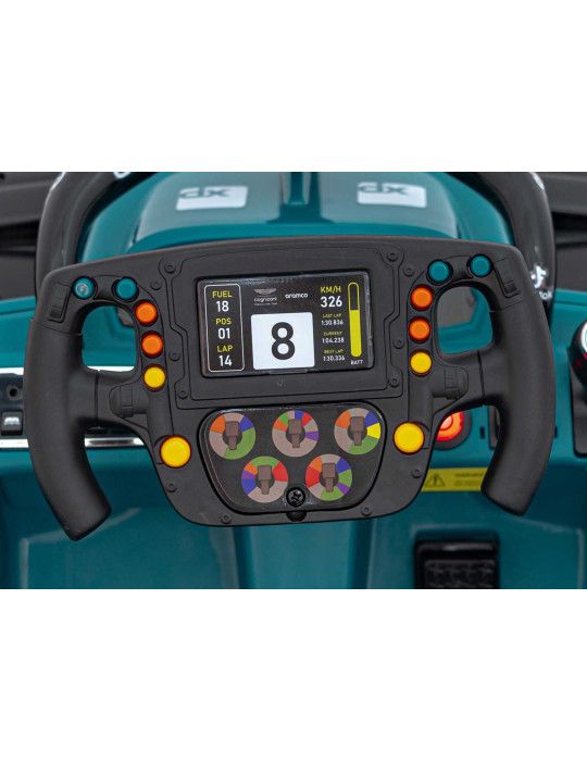 Coche eléctrico infantil Formula 1 Aston Martin Aramco 24V AUTO ELETTRICHE PER BAMBINI - Patilandia 