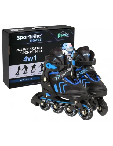 Patins ajustáveis Sportike 4 em 1 Azul