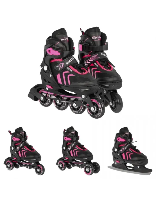 Patines Skates 4 en 1 Rosa SKATING - Patilandia 