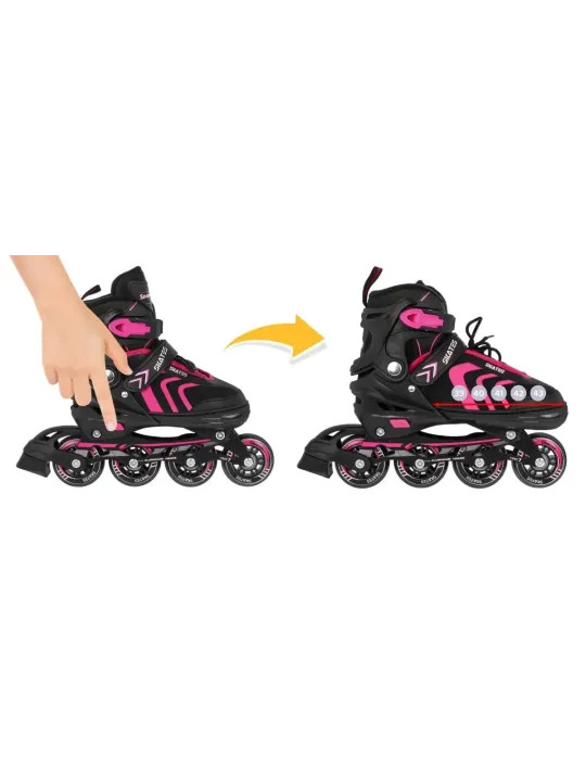 Patines Skates 4 en 1 Rosa PATINAÇÃO - Patilandia 