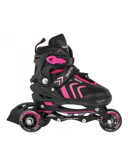 Patines Skates 4 en 1 Rosa PATINAÇÃO - Patilandia 