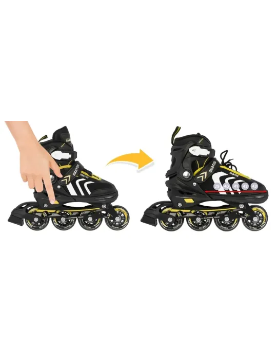 Skates 4 en 1 con Ajuste de Talla Color Amarillo [product.brand] 3 - Patilandia 