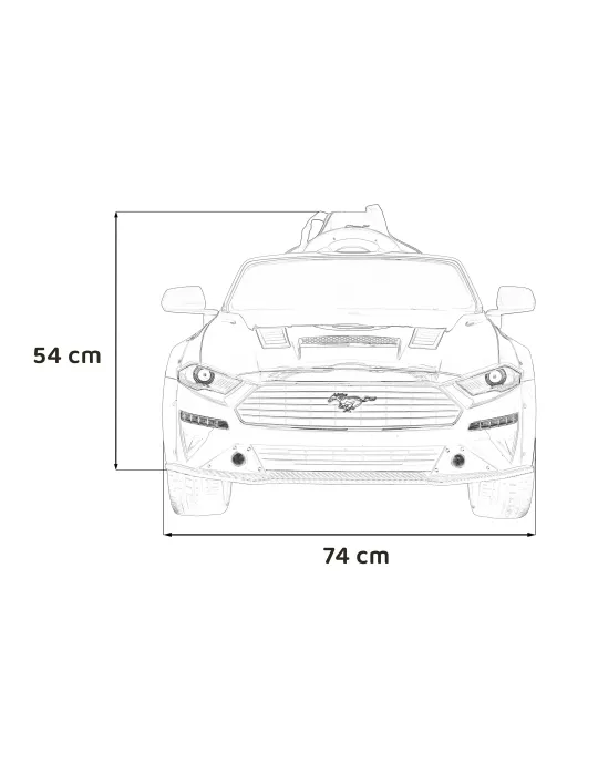 Coche Eléctrico Infantil Ford Mustang GT 12V Ford 13 - Patilandia 