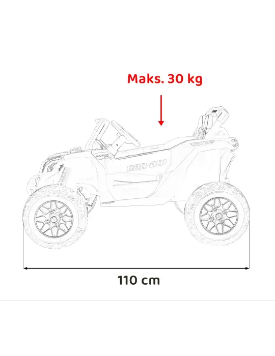 CHILD ELECTRIC QUAD CAN-AM MAVERICK FOUR-WHEEL DRIVE CAR [product.brand] 27 - Patilandia 