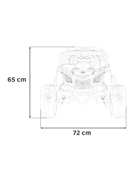 CAN-AM MAVERICK QUAD ELÉTRICO PARA CRIANÇAS DE LUGAR ÚNICO COM TRAÇÃO 4X4 [product.brand] 28 - Patilandia 