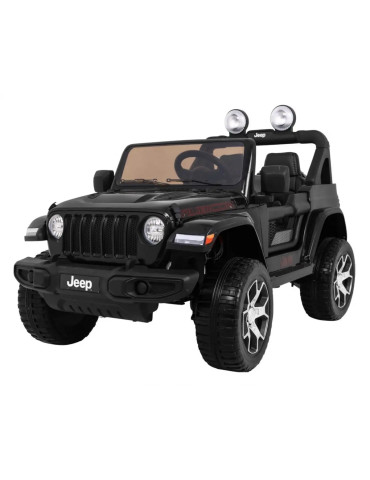 Rimorchio elettrico per bambini Jeep Wrangler Rubicon 12V – Biplaza, 4x4