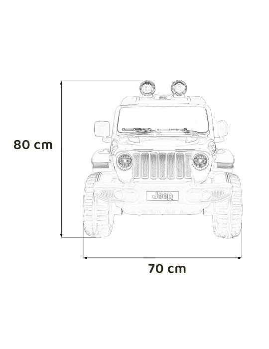 Jeep Wrangler Rubicon 12V – Two-seater, 4x4 |Patiland