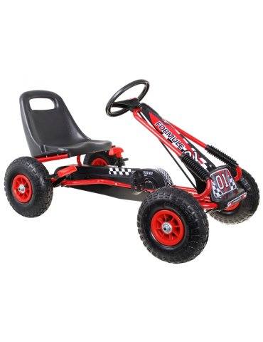 Kart Infantil A Pedales Air Con Asiento Deportivo Ajustable