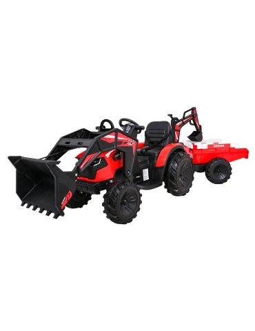 Tractor Eléctrico Infantil 720-T con Remolque 12V y 4 Motores de 25W